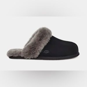NEW UGG Scufette II Slippers Black Grey 7